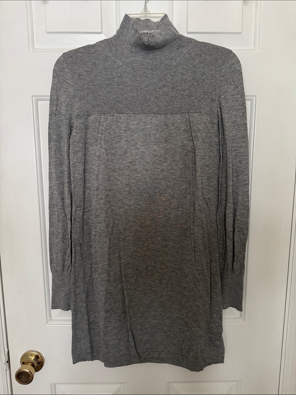 Banana Republic mock turtleneck silk/wool blend dress